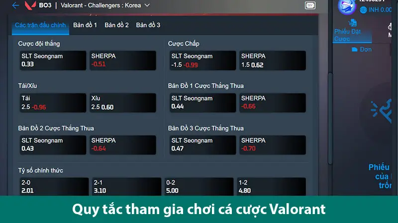Tìm hiểu quy tắc cá độ game Valorant và các loại cược 2025 3 Tìm hiểu quy tắc cá độ game Valorant và các loại cược